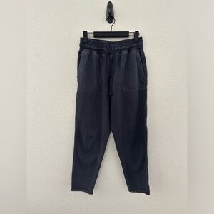 Zara raw edge pants distressed black XS